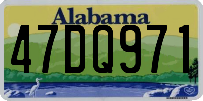 AL license plate 47DQ971