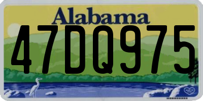AL license plate 47DQ975