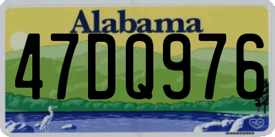 AL license plate 47DQ976