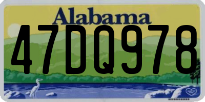 AL license plate 47DQ978