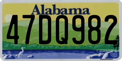 AL license plate 47DQ982