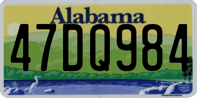 AL license plate 47DQ984