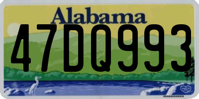 AL license plate 47DQ993