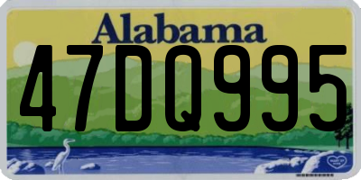 AL license plate 47DQ995