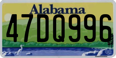 AL license plate 47DQ996