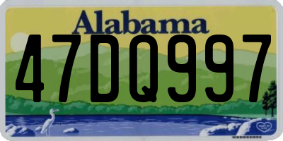 AL license plate 47DQ997