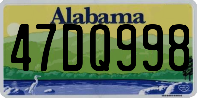 AL license plate 47DQ998