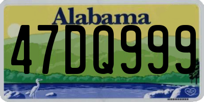 AL license plate 47DQ999