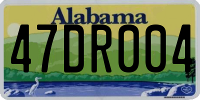 AL license plate 47DR004