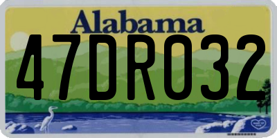 AL license plate 47DR032