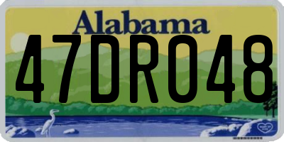 AL license plate 47DR048
