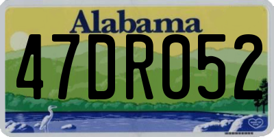 AL license plate 47DR052