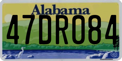 AL license plate 47DR084