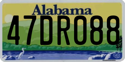 AL license plate 47DR088