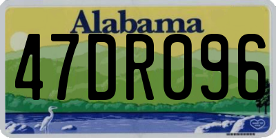 AL license plate 47DR096