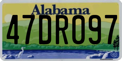 AL license plate 47DR097