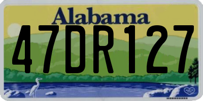 AL license plate 47DR127
