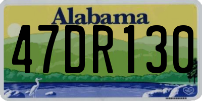 AL license plate 47DR130