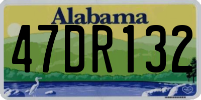 AL license plate 47DR132