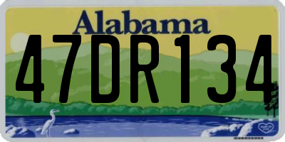 AL license plate 47DR134