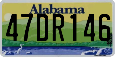 AL license plate 47DR146