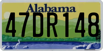 AL license plate 47DR148