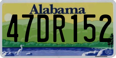 AL license plate 47DR152