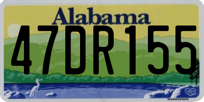 AL license plate 47DR155