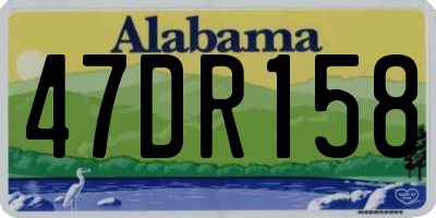 AL license plate 47DR158