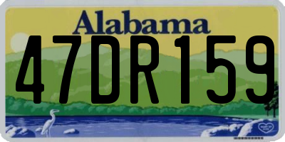 AL license plate 47DR159