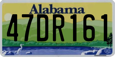 AL license plate 47DR161
