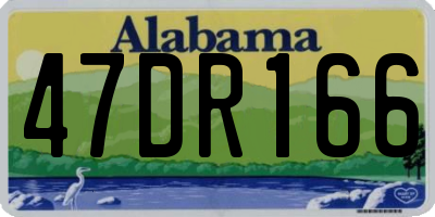 AL license plate 47DR166