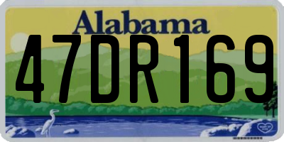 AL license plate 47DR169