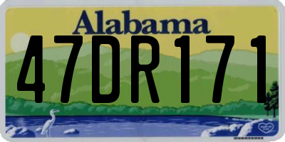 AL license plate 47DR171