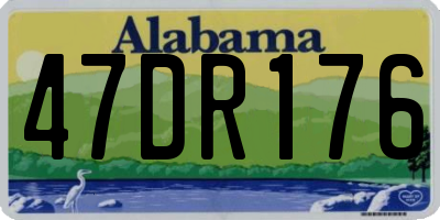 AL license plate 47DR176