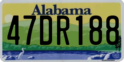 AL license plate 47DR188