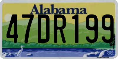 AL license plate 47DR199