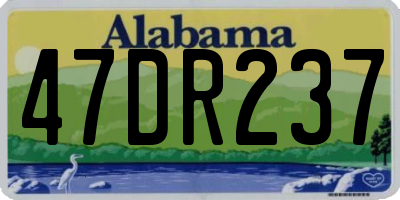 AL license plate 47DR237