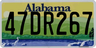 AL license plate 47DR267