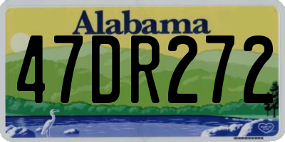 AL license plate 47DR272
