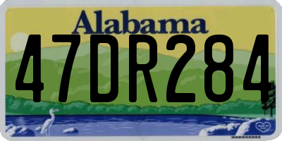 AL license plate 47DR284