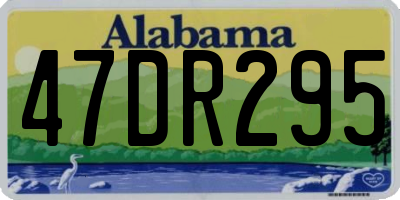 AL license plate 47DR295