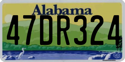 AL license plate 47DR324