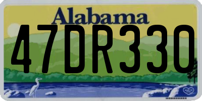 AL license plate 47DR330