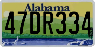 AL license plate 47DR334