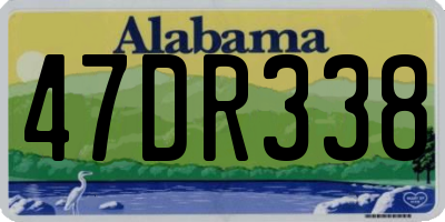 AL license plate 47DR338