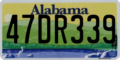 AL license plate 47DR339