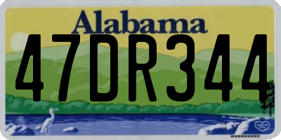 AL license plate 47DR344