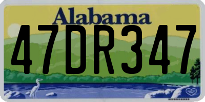 AL license plate 47DR347