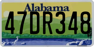 AL license plate 47DR348